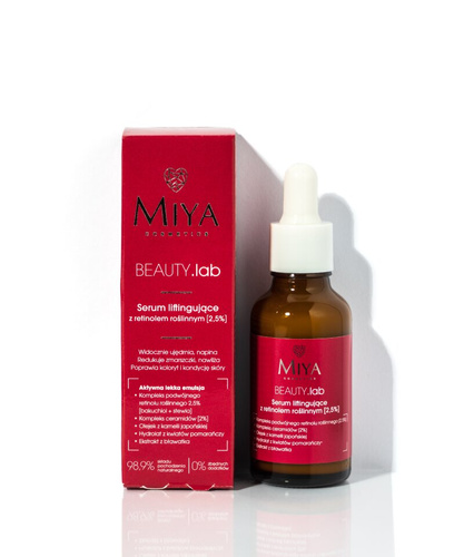 Miya BEAUTY.Lab Serum Liftingujące z Retinolem Roślinnym 2,5% 30ml