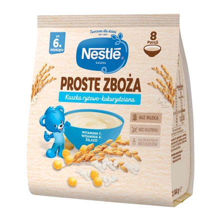 Nestle Simple Cereals Rice-Corn Porridge for Babies after 6 Months of Age 144g Best Before 31.10.25