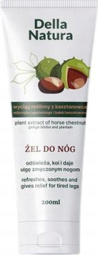 Della Natura Horse Chestnut Leg Gel Relief for Tired and Swollen Legs 200ml