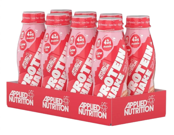 High Protein Shake, Strawberries & Cream - 8 x 500 ml.