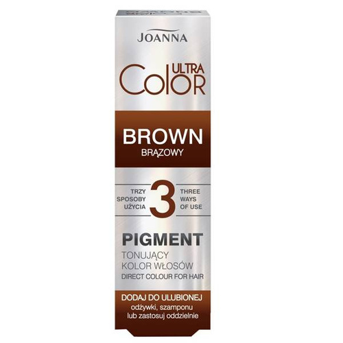 Joanna Ultra Color 3 Brown Pigment Toning Natural and Dyed Hair Color 100ml