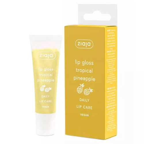 Ziaja Lip Gloss Tropical Pineapple Lip Gloss 12ml Best Before 31.03.26