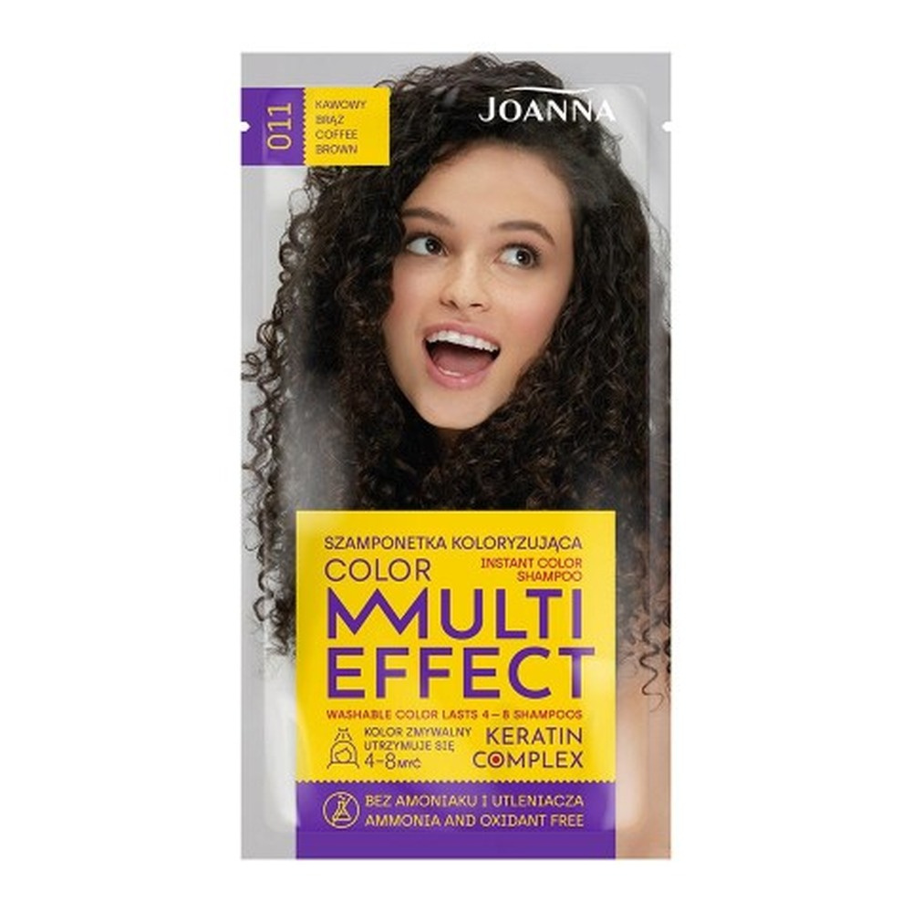 JOANNA MULTI COLOR Szamponetka /011/ koloryzująca Kawowy brąz