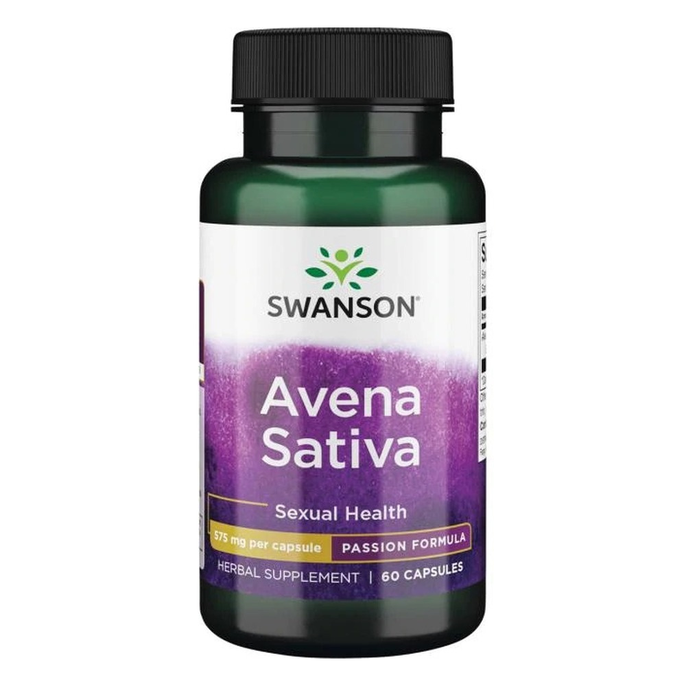 Swanson Avena Sativa 575mg Wspomaga Zdrowie Intymne 60 Kapsułek