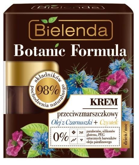 BIELENDA BOTANIC FORMULA Olej z Czarnuszki + Czystek Krem przeciwzmarszczkowy dzień/ noc 50ml