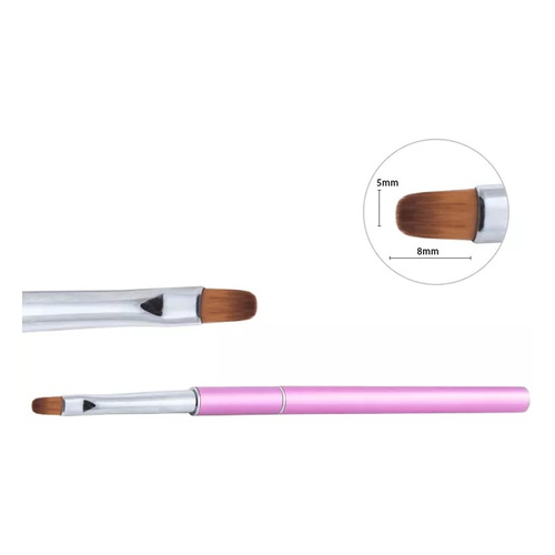 Neonail Natural Gel Brush Oval No. 6 1 Piece