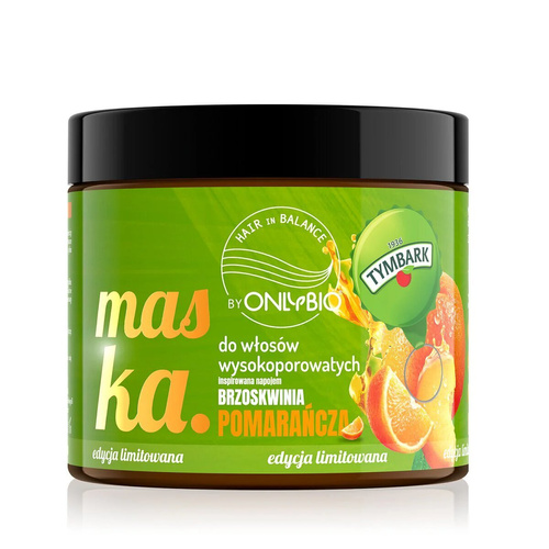OnlyBio x Tymbark Hair in Balance Limited Edition Mask for High Porosity Hair Orange-Peach 400ml