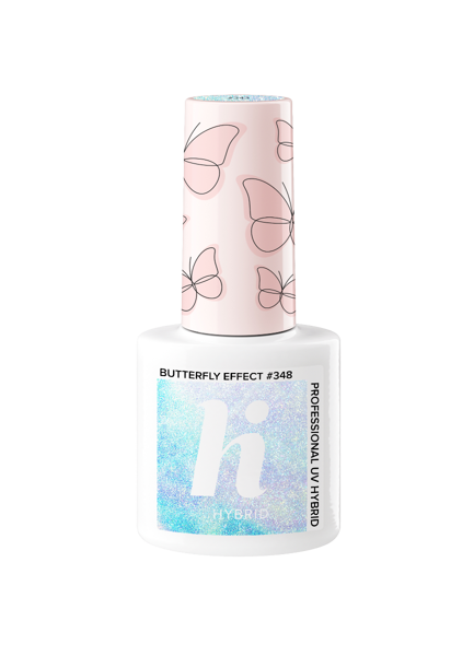 HI HYBRID Butterflies Lakier Hybrydowy Butterfly Effect #348 , 5ml