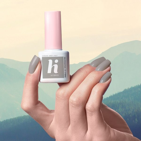 HI HYBRID Lakier Hybrydowy Hi Hybrid 5ml Casual Grey #407