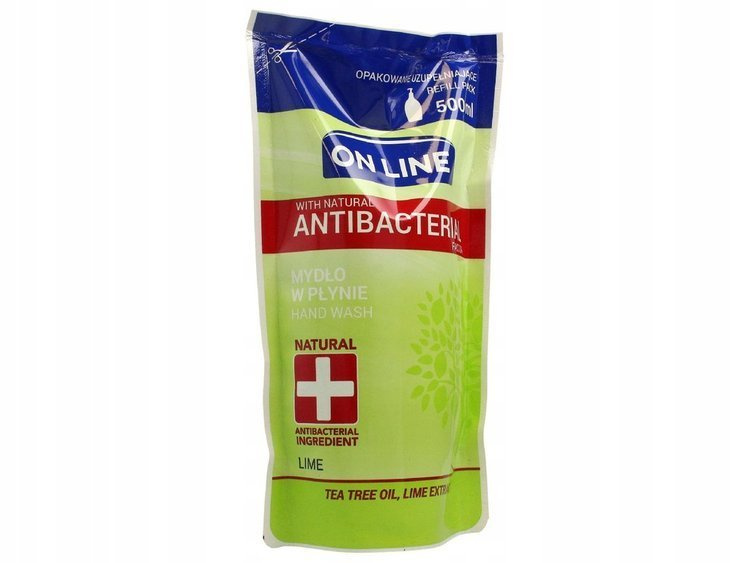 ON LINE Mydło W Płynie Antybakteryjne Lime - Uzupełnienie 500ml