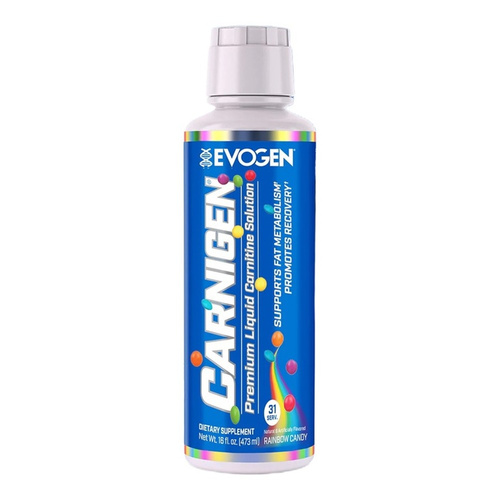 Evogen Carnigen Liquid Rainbow Candy Karnityna w Płynie Wspierająca Metabolizm Tłuszczów 473ml