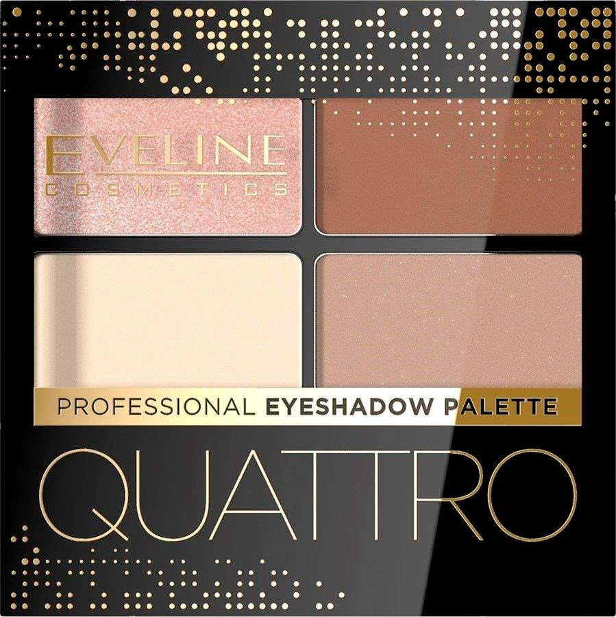 Eveline Quattro Professional Eyeshadow Palette Cienie do Powiek z Aplikatorem Nr 05 3.2g