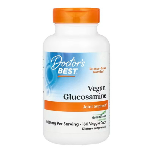 Doctor's Best Vegan Glucosamine with GreenGrown, 1500mg Capsules 180 vcaps