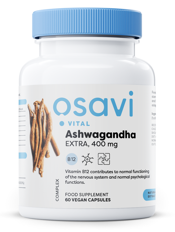 Osavi Ashwagandha Extra 400mg Adaptogen for Stress Support 60 Vegan Caps