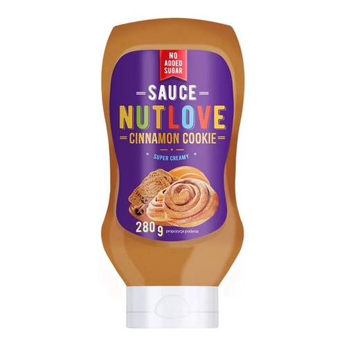 Allnutrition Nutlove Sauce Cinnamon Cookie Sos o Smaku Ciasteczek Korzennych 280ml