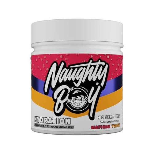 Naughty Boy Hydration Mafiosa Twist Napój Elektrolitowy w Proszku na Nawodnienie i Wydajność 255g