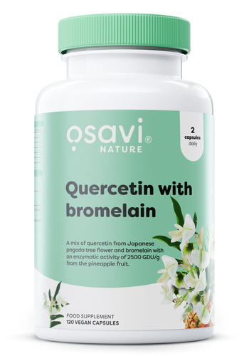 Osavi Quercetin with Bromelain Dietary Supplement 120 Vegan Capsules