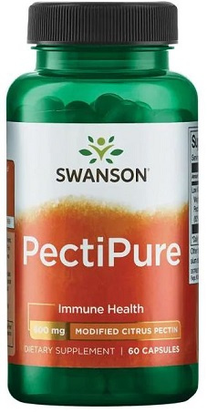 Swanson PectiPure 600mg Modyfikowana Pektyna Cytrusowa 60 Kapsułek