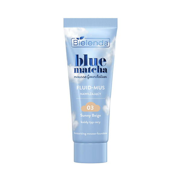 Bielenda Blue Matcha Moisturizing Fluid Mousse 03 Sunny Beige 30g