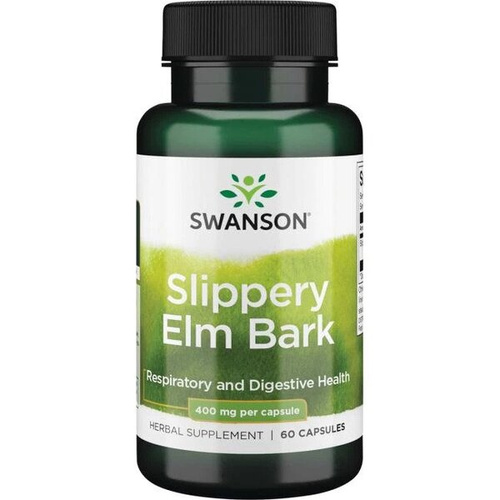 Swanson Slippery Elm Bark 400mg Kora Wiązu 60 Kapsułek