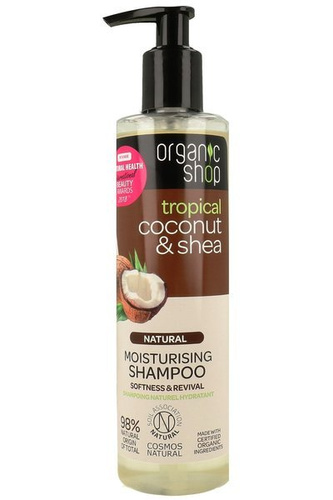 Organic Shop Natural Shampoo Coconut & Shea Nawilżający Szampon Do Włosów Kokos I Shea 280ml
