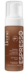 Lirene Perfect Tan Wegańska Brązująca Pianka do Ciała z Organiczną Wodą Kokosową Espresso 150ml