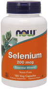 Now Foods Selenium 200mcg Selen Wspomaga Układ Odpornościowy Zdrowie Włosów Skóry i Paznokci 180 Kapsułek