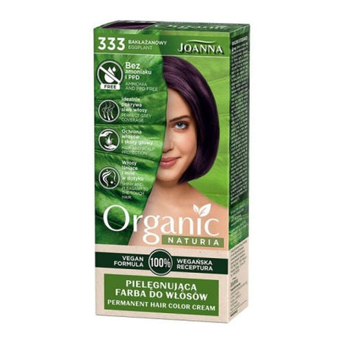 Joanna Organic Vegan Hair Dye No. 333 Eggplant 1 Piece