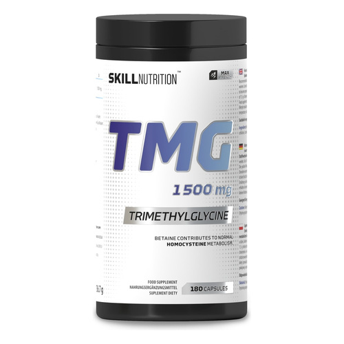 Skill Nutrition TMG trimetyloglicyna betaina bezwodna 1500mg 180 kapsułek wegańskich