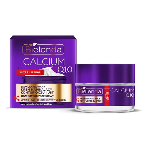 Bielenda Calcium + Q10 Concentrated Anti-Wrinkle Eye and Lip Contour Tightening Cream 15ml