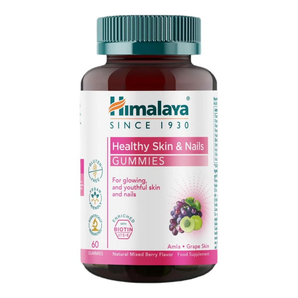 Himalaya Healthy Skin & Nails Gummies Naturalne Owoce Leśne 60 Gummies