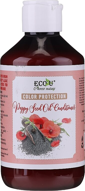 Eco-U Poppy Seed Oil Hair Color Protecting Conditioner with Poppy Seed Oil 300ml