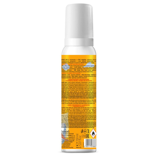 Jantar Sun Amber Moisturizing Protective Foam with Gold Dust SPF 30 150ml