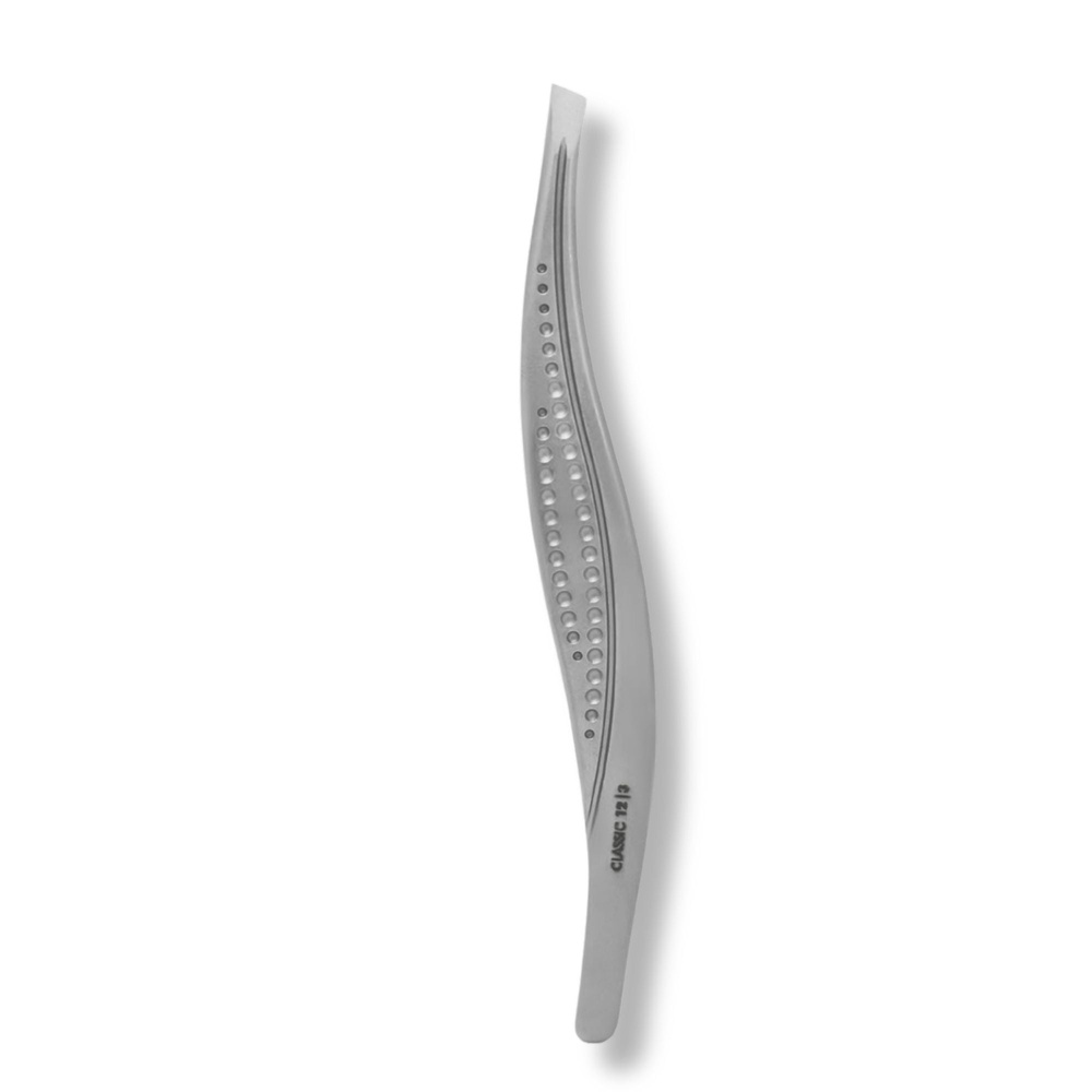 Staleks Classic 12 Type 3 Eyebrow Tweezers Wide Beveled Tip