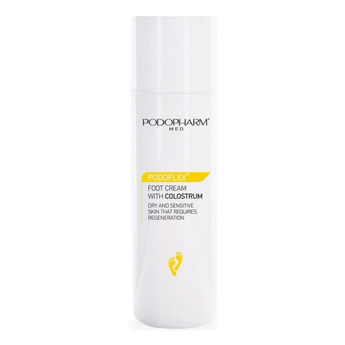 Podopharm Med Podoflex Pielęgnacyjny Krem do Stóp z Colostrum dla Skóry Wrażliwej i Skłonnej do Podrażnień 150ml