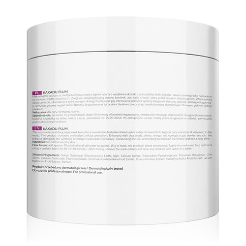 Apis Professional Kakadu Plum Algae Mask with Chia Seeds for Dry and Sensitive Skin 200g
