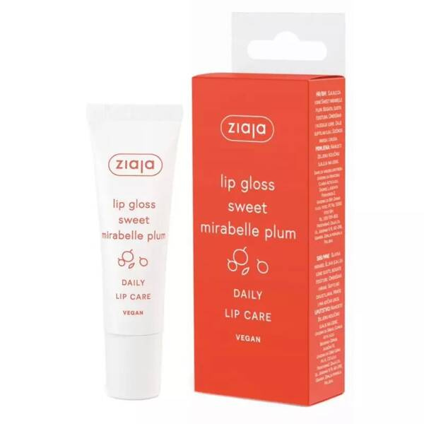 Ziaja Lip Gloss Lip Balm with Sweet Mirabelle 12ml Best Before 31.12.25
