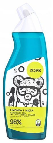 YOPE Naturalny Żel do czyszczenia toalet - Limonka i Mięta 750ml