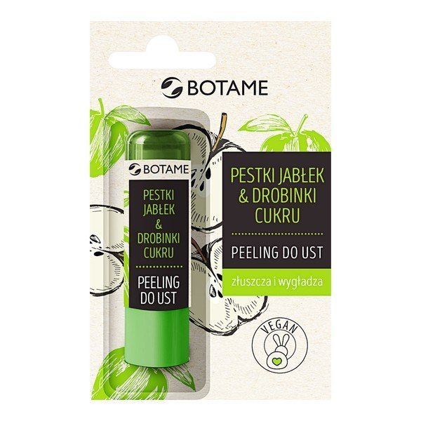 BOTAME Peeling do ust pestki jabłek & drobiny cukru 4,5g