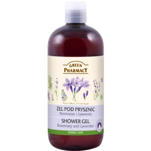 Green Pharmacy Żel pod Prysznic Rozmaryn i Lawenda 500ml