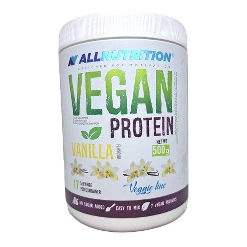 Allnutrition Vegan Protein Wysokobiałkowa Odżywka Vanilla 500g