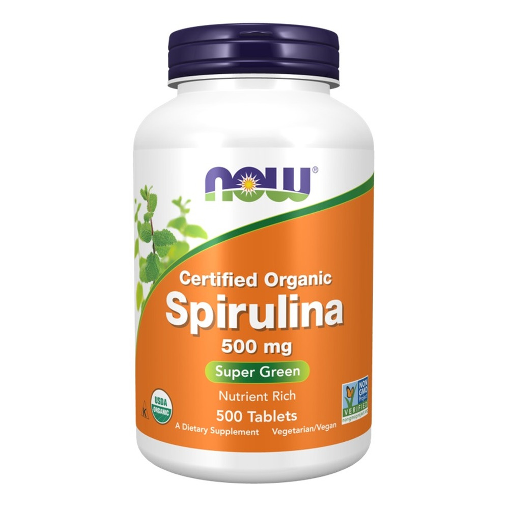 Now Foods Spirulina 500mg Supports Circulatory System Immune System & Detoxification 500 Tablets