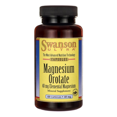 Swanson Magnesium Orotate 40mg 60 Capsules