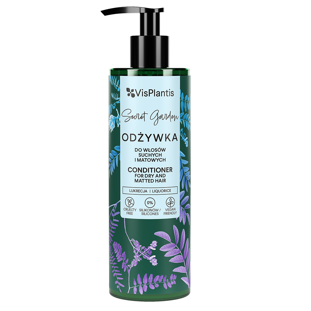 Vis Plantis Secret Garden Licorice Conditioner for Dry and Dull Hair 400ml