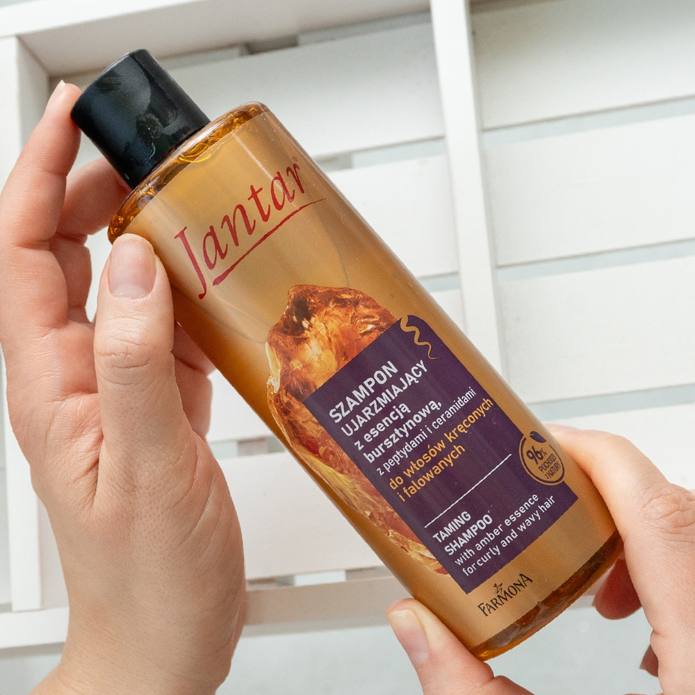 Jantar Taming Shampoo with Amber Essence, Peptides and Ceramides for Curly and Wavy Hair 300ml