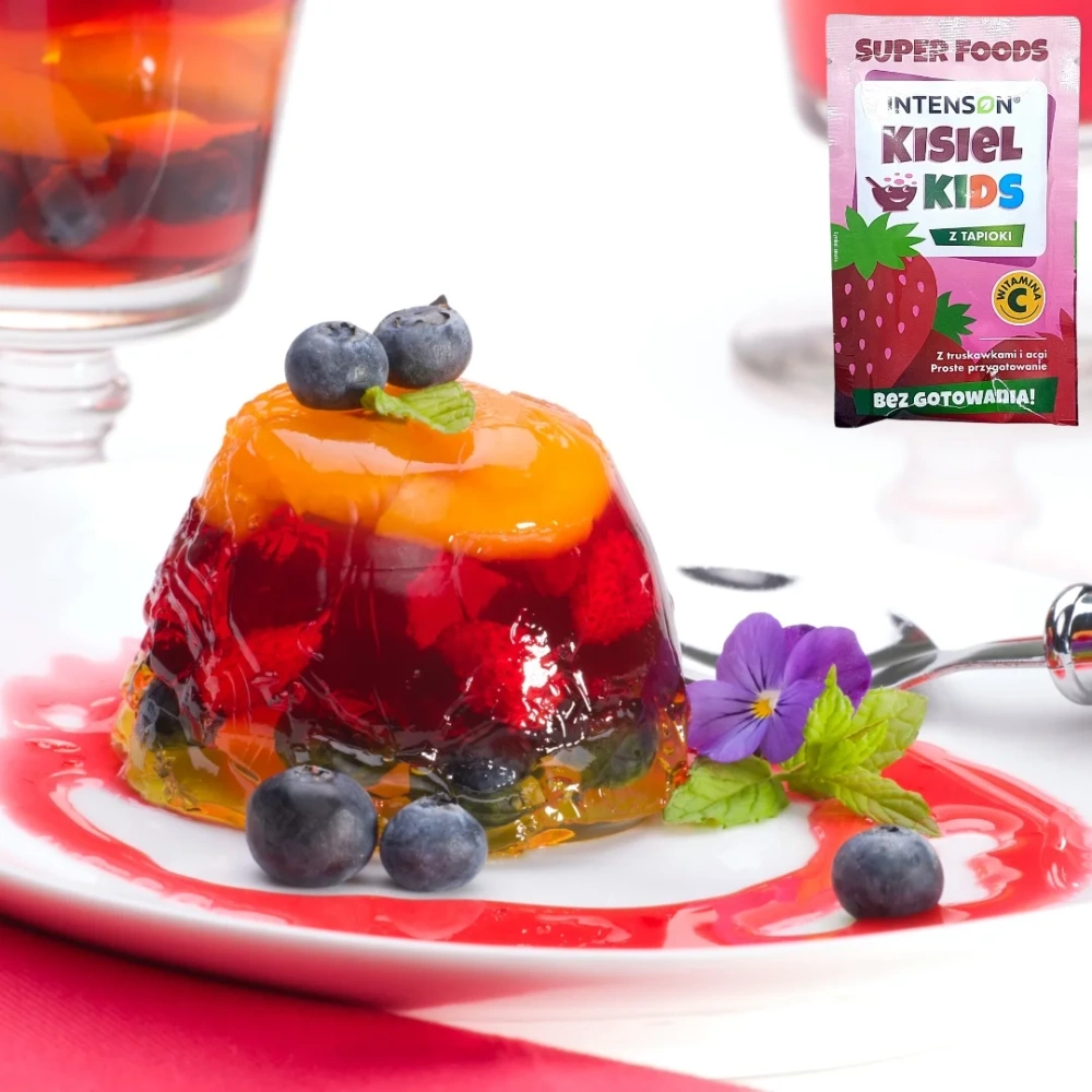 Intenson Kids Tapioca Kisiel with Strawberries and Acai without Cooking 20g Best Before 30.11.25