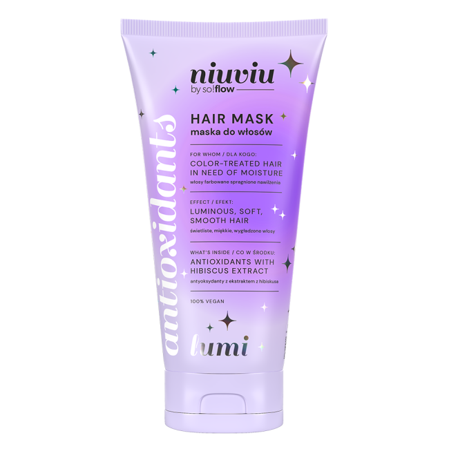 Niuviu Lumi Mask for Colored Hair Intensive Moisturizing and Color Protection 200ml