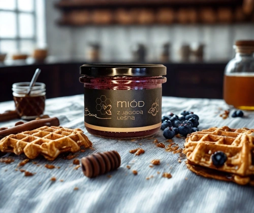 Bona Miód z Jagodą Leśną Naturalny Pyszny Smak 245g