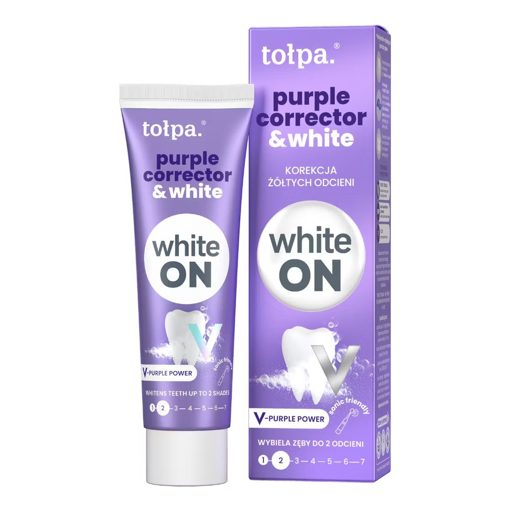 Tołpa ON white purple corrector & white pasta do zębów, 75ml