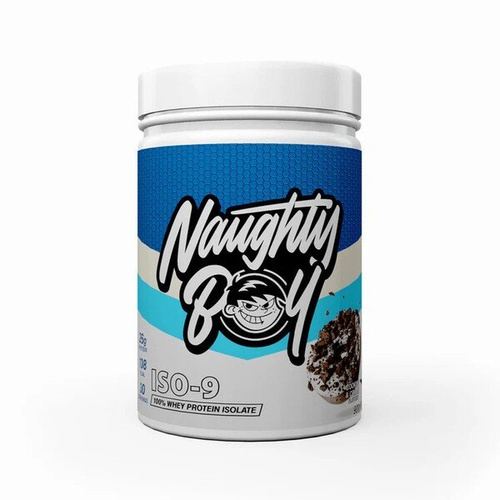 Naughty Boy Iso-9 Cookies and Cream Whey Protein Isolate for Muscle Support 900g